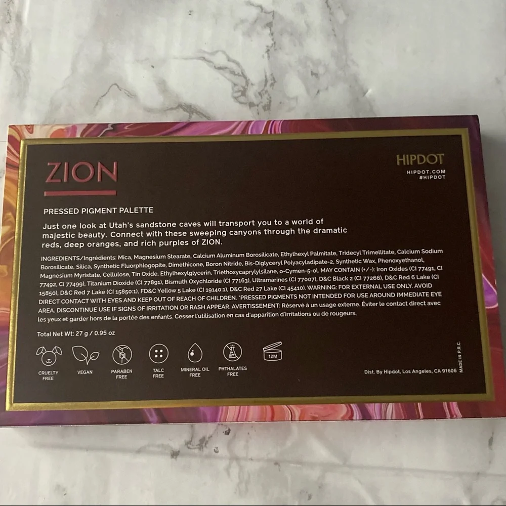 hipdot zion eyeshadow palette